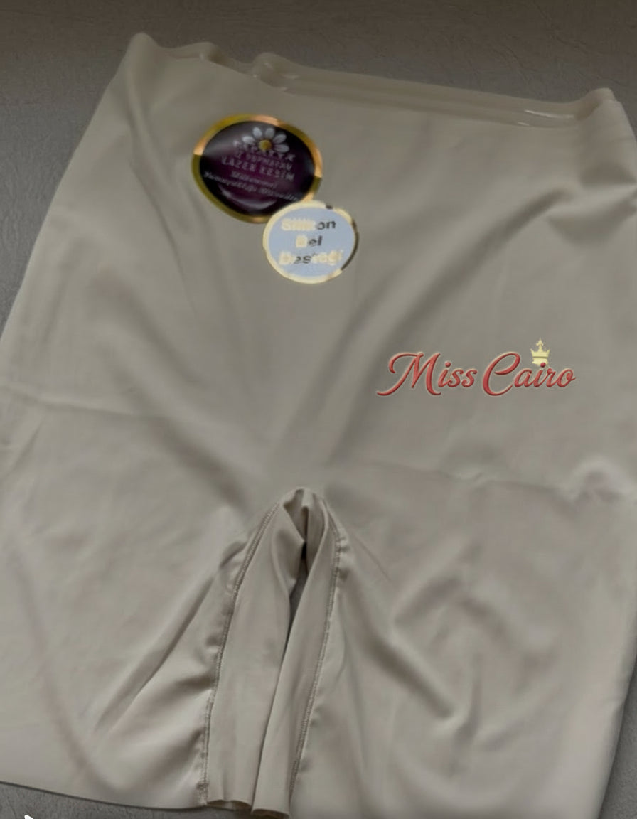 High-waist laser cut short.