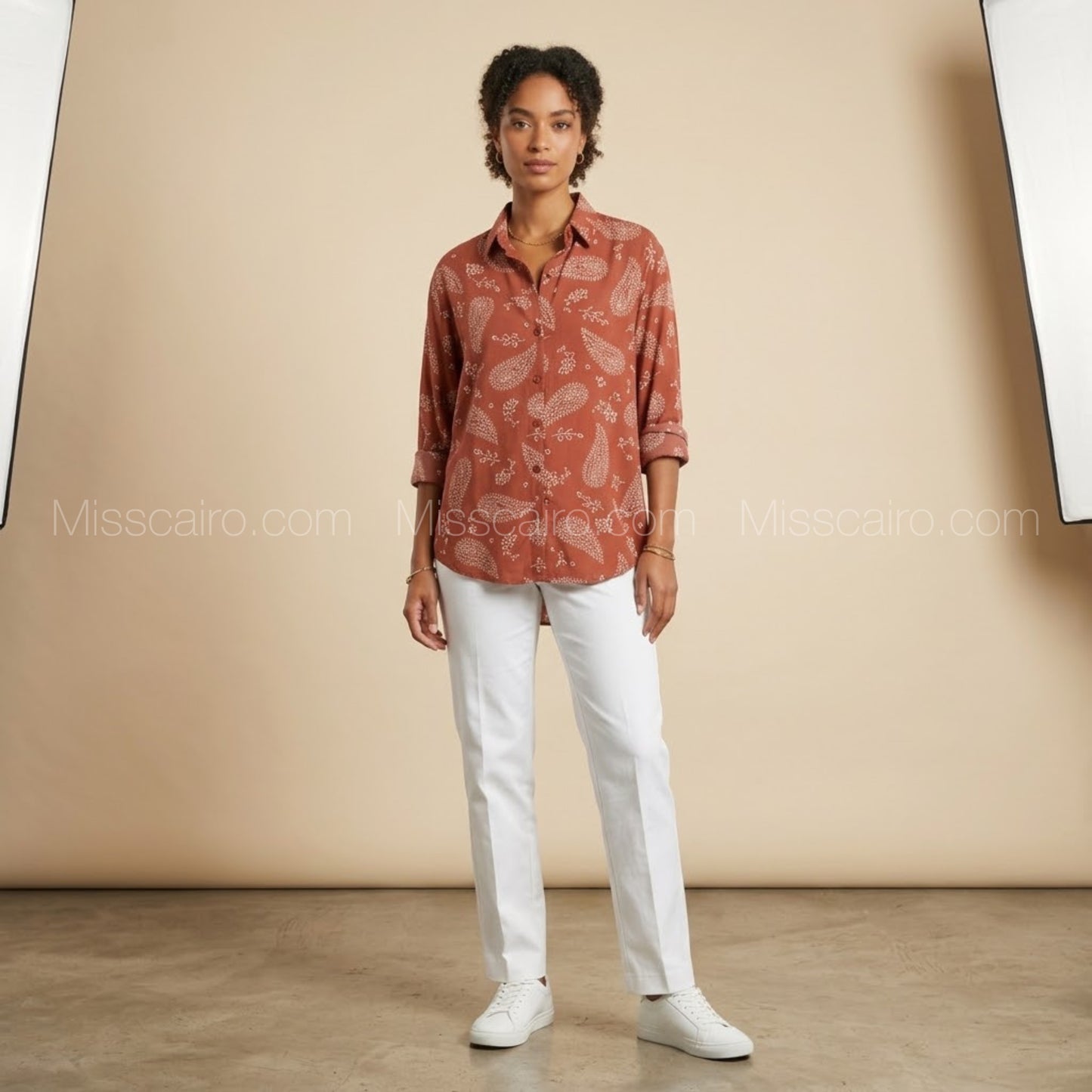 Printed pattern shirt.
