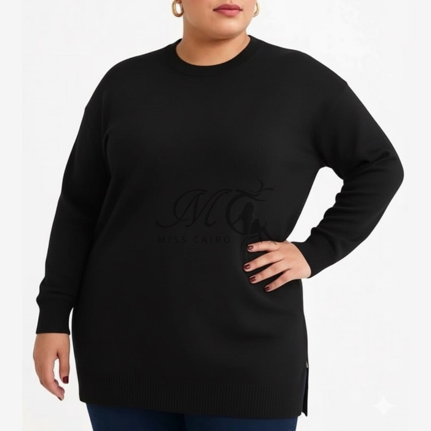 Round neck basic 90cm