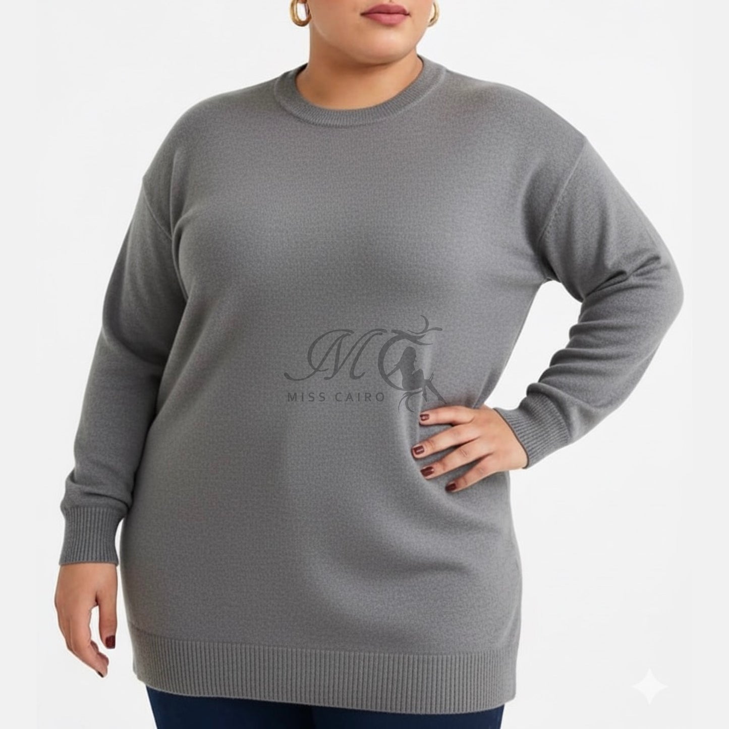 Round neck basic 90cm