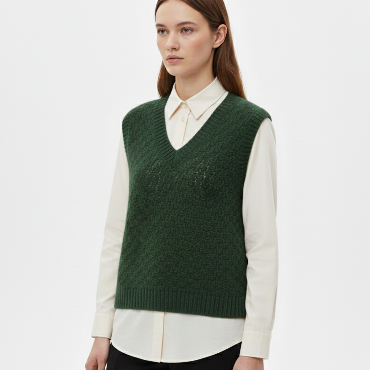 Knitted vest texture hand made✴️