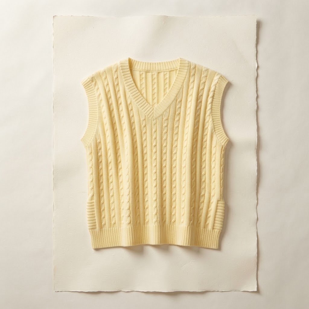 Casual vest V cut.