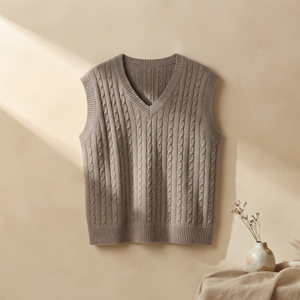 Casual vest V cut.