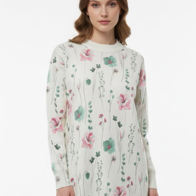 Soft floral jumper