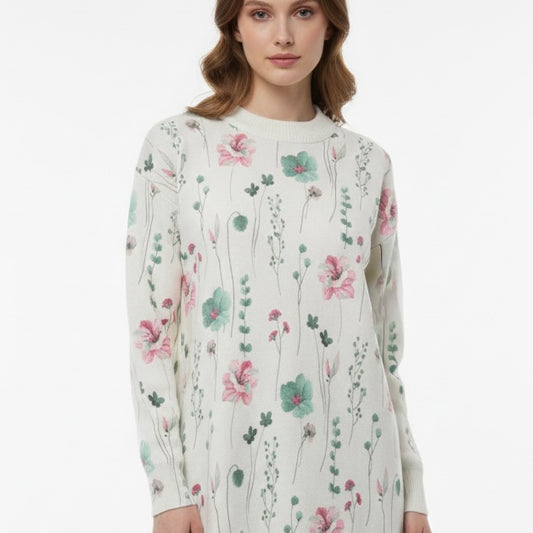 Soft floral jumper