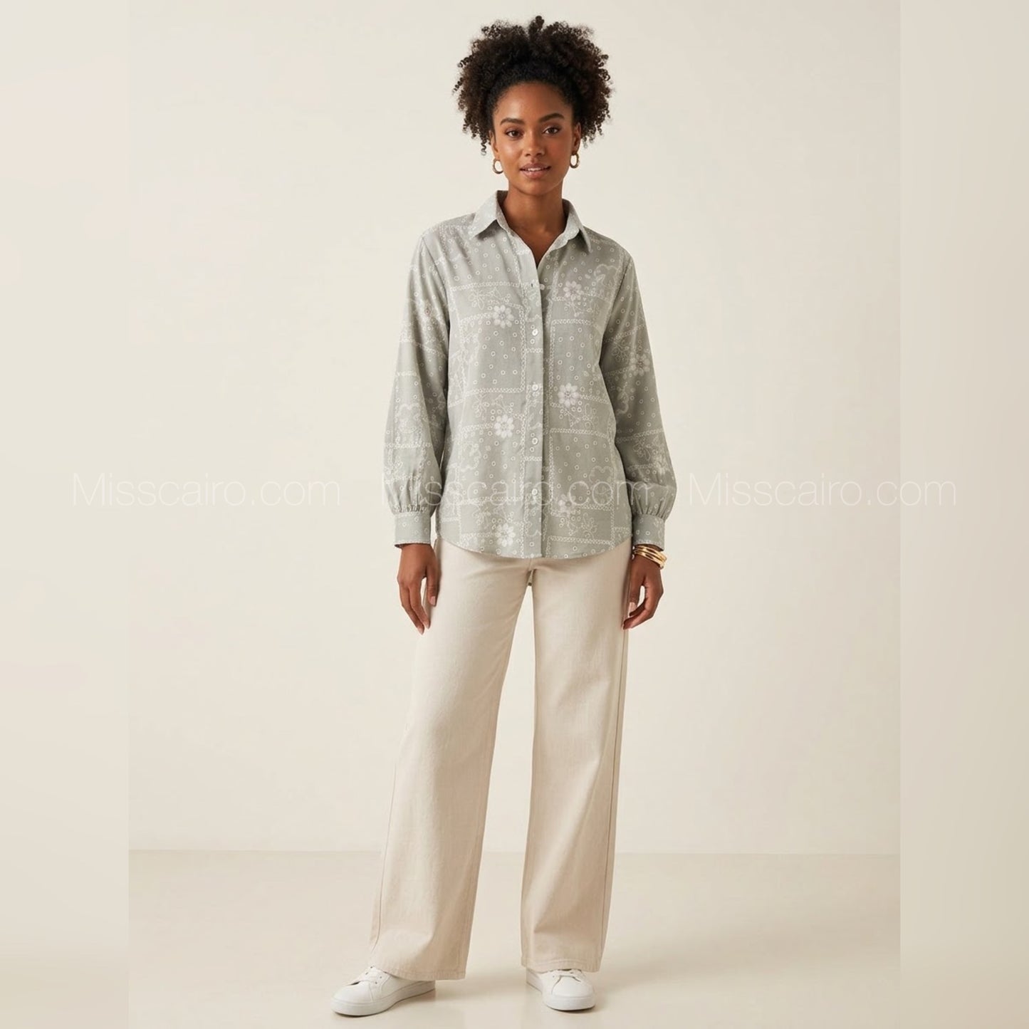 Printed pattern shirt.