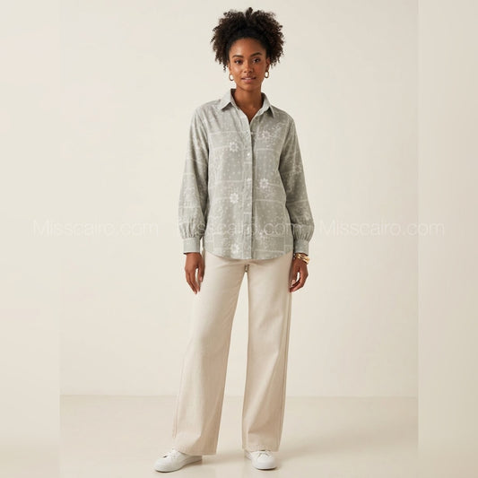 Printed pattern shirt.