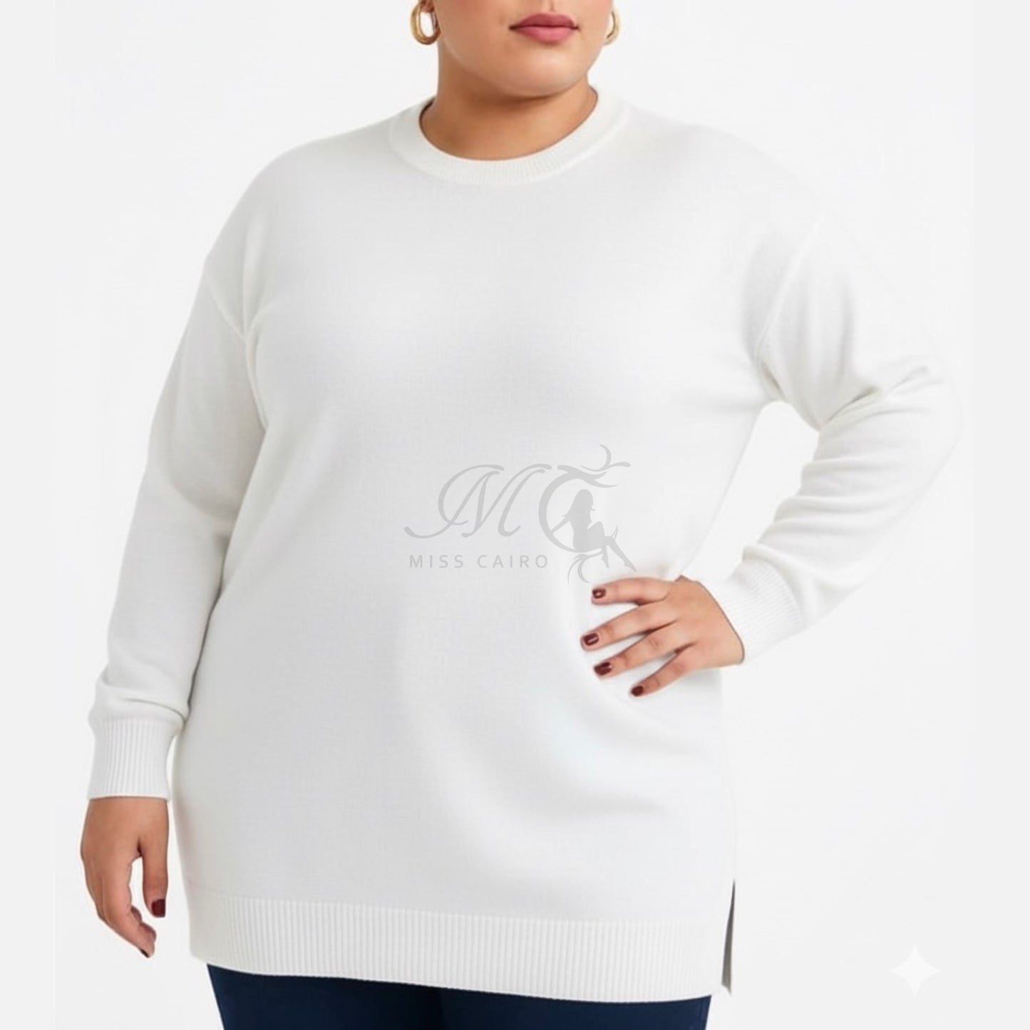 Round neck basic 90cm