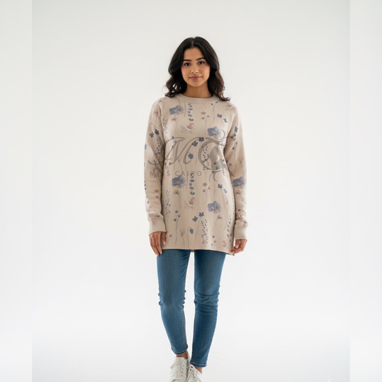 Soft floral jumper