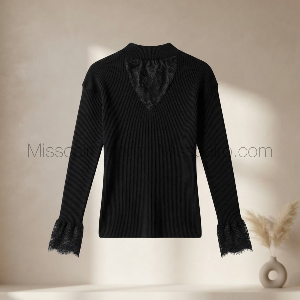 Cozy elegant knitted sweater.