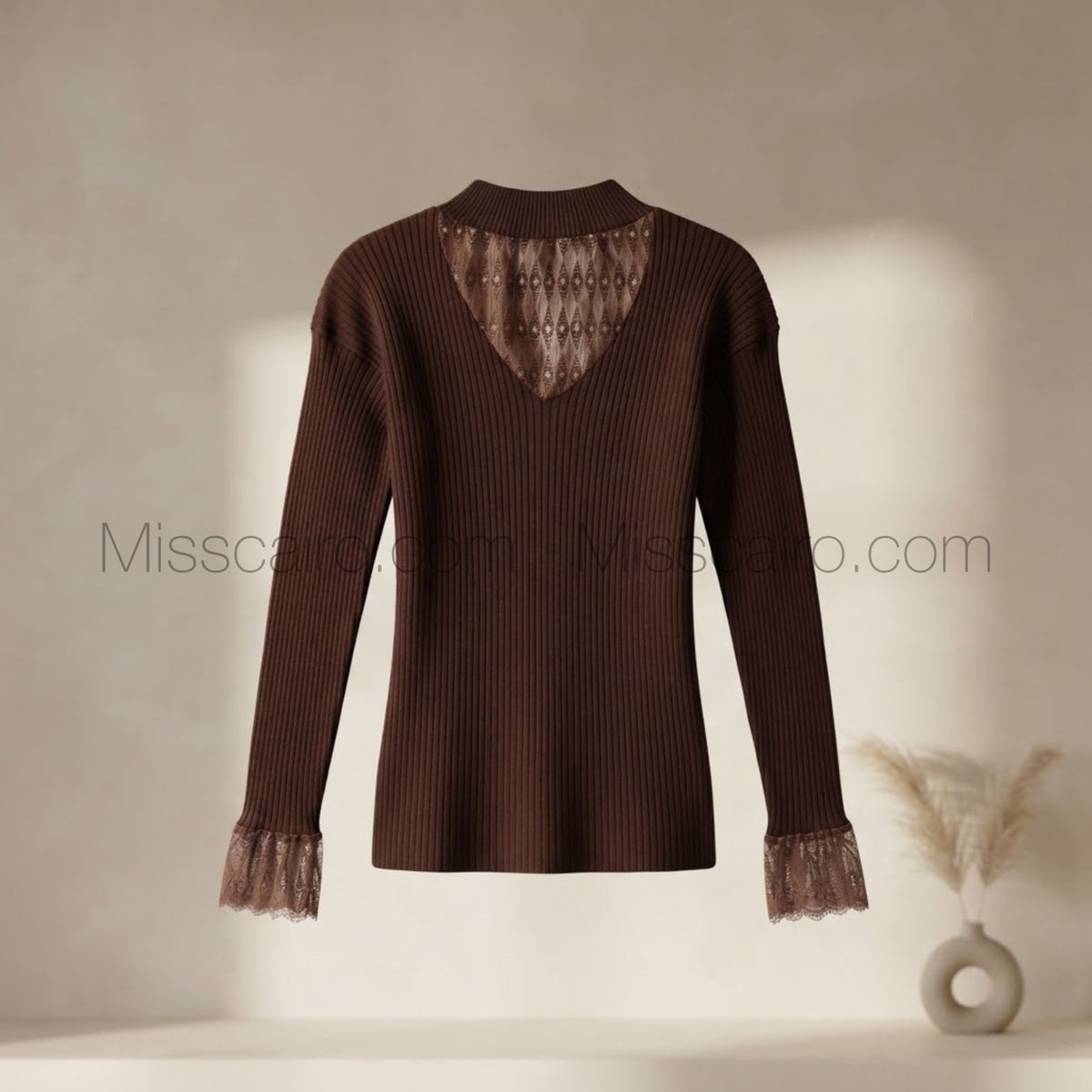 Cozy elegant knitted sweater.