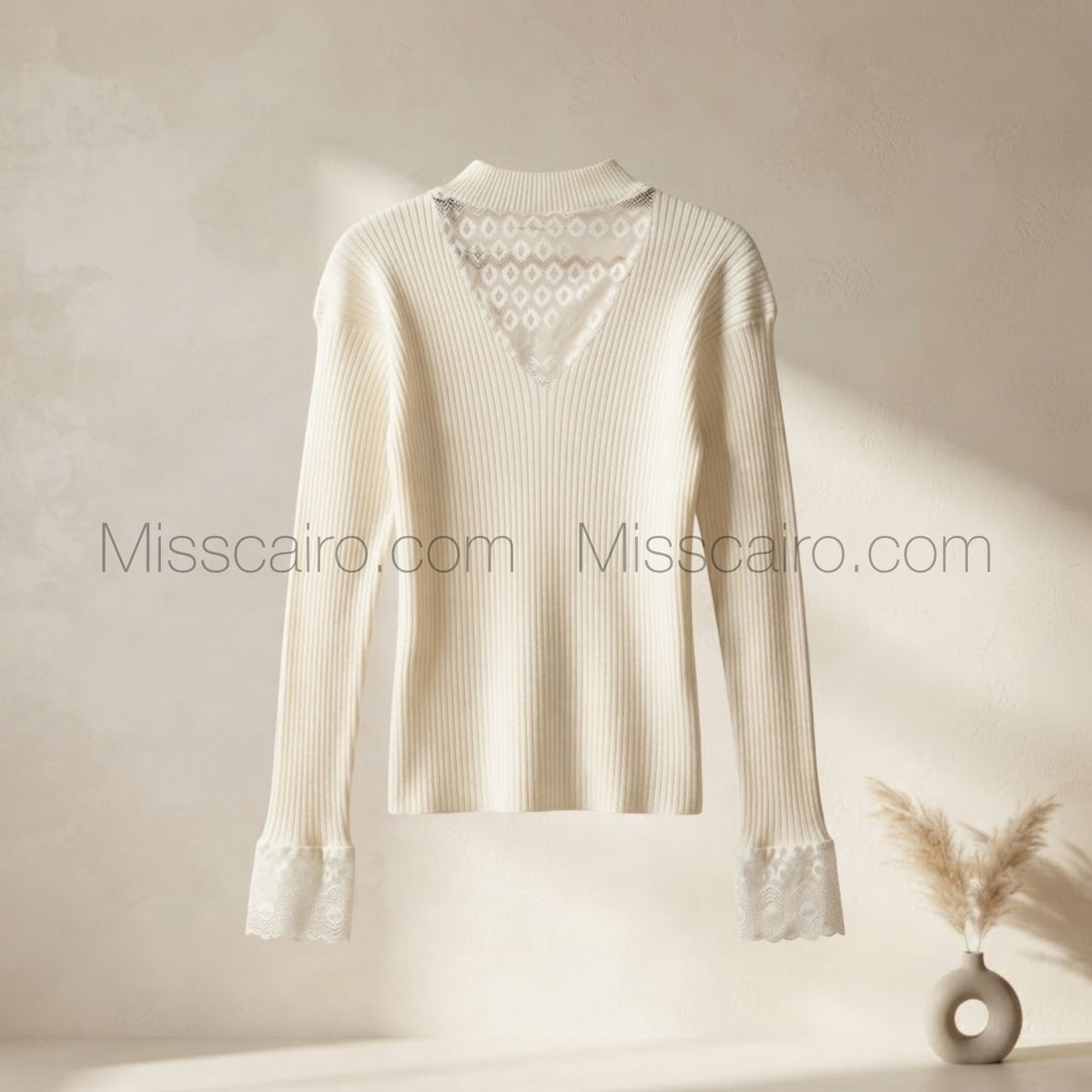 Cozy elegant knitted sweater.