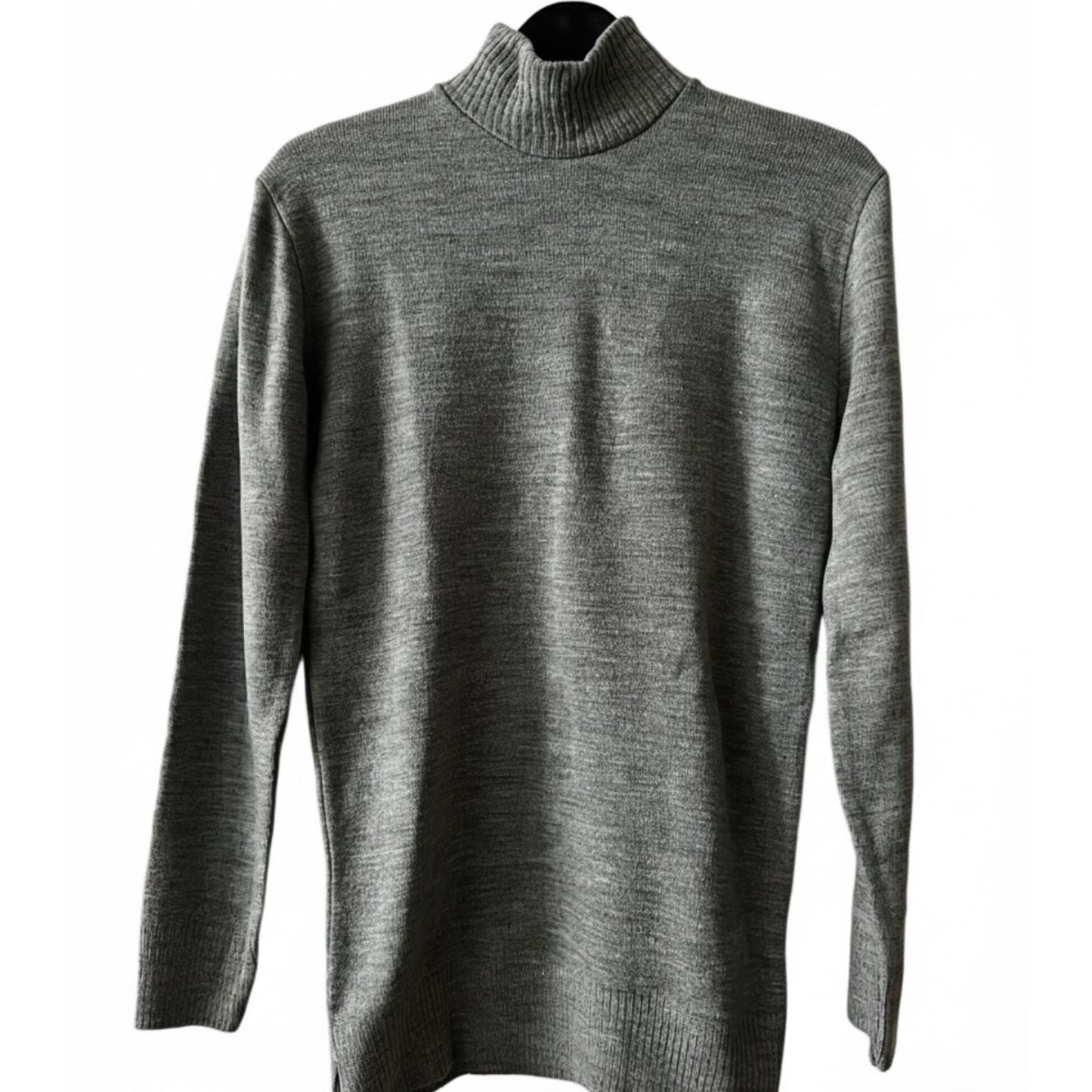 Grey turtleneck sweater