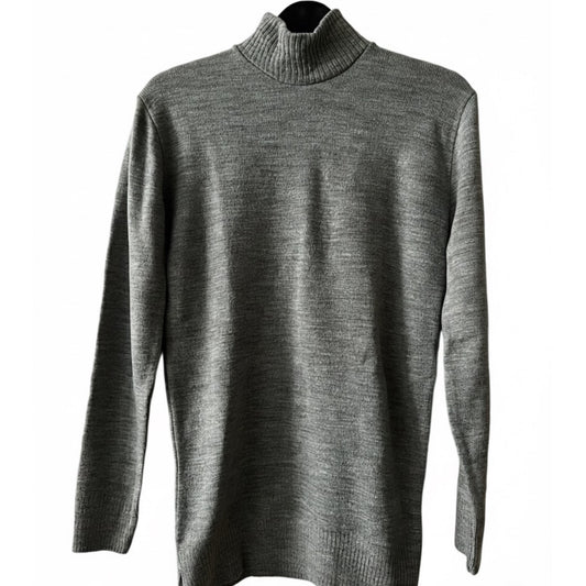 Grey turtleneck sweater