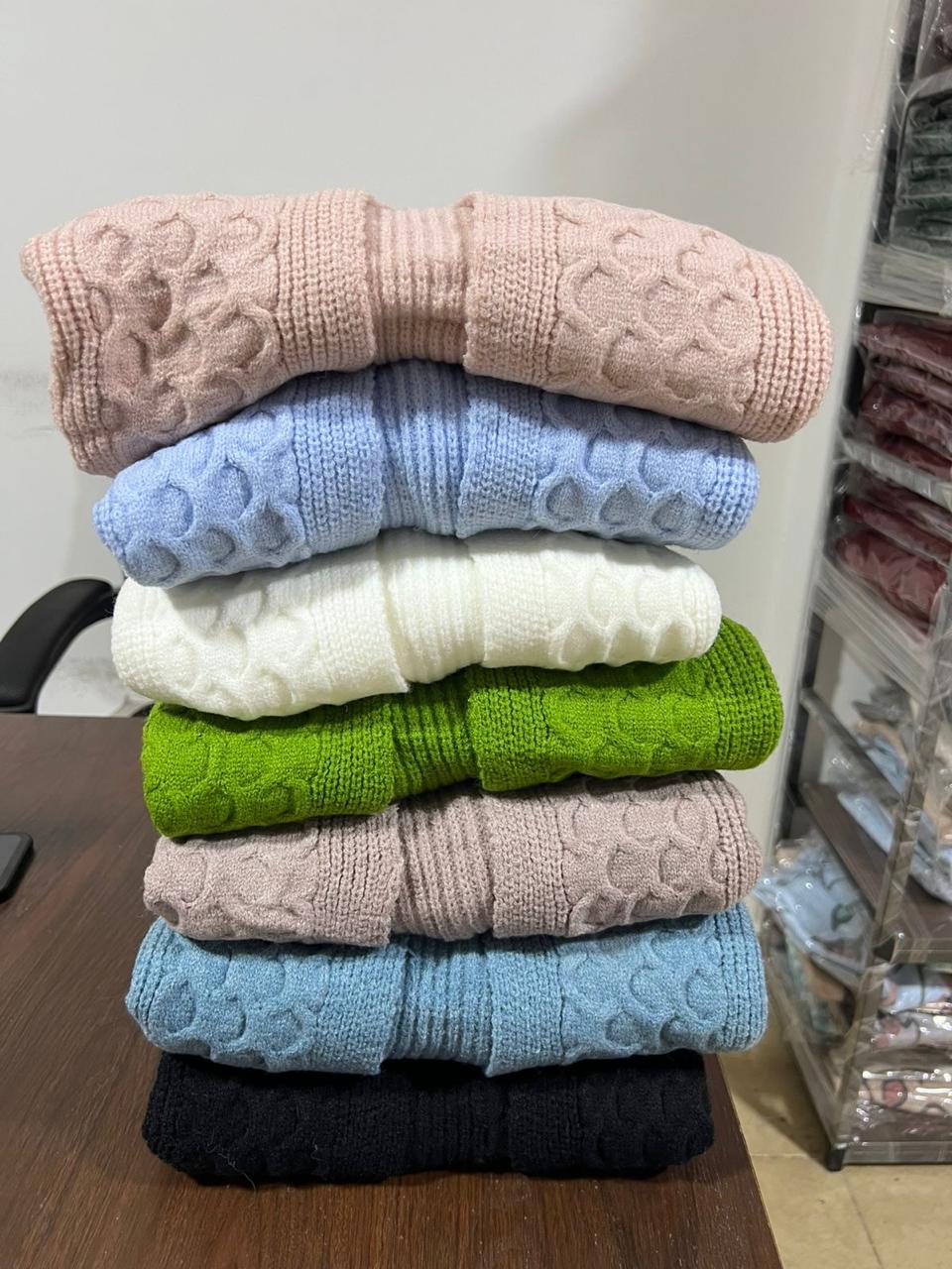 Ribbed Knit printed Jacket