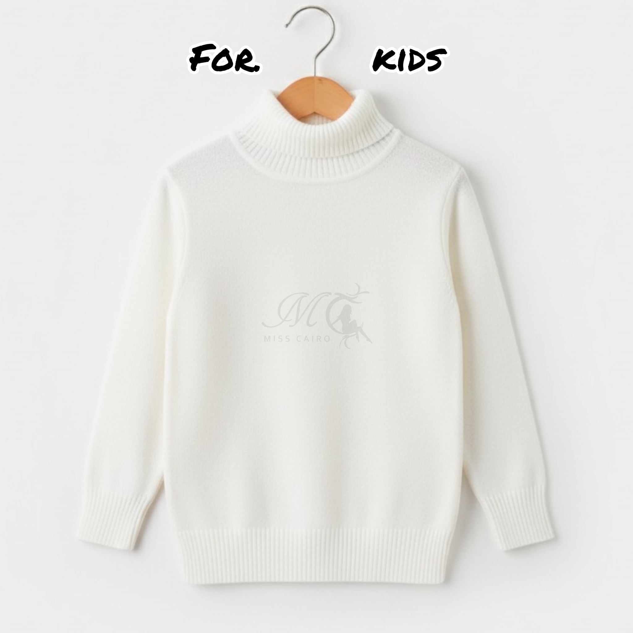 Thick Kids Turtleneck Winter Knit.