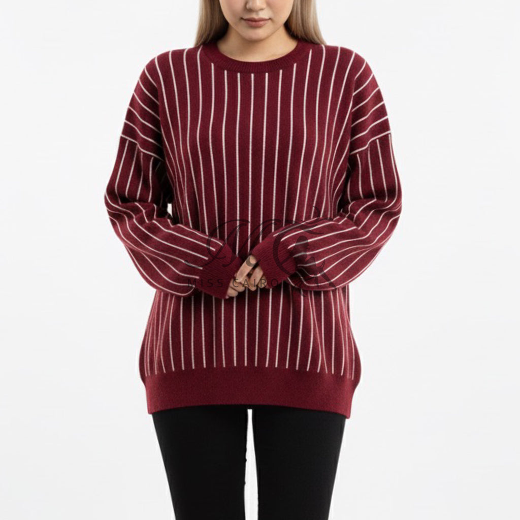 Striped sweater blouze.