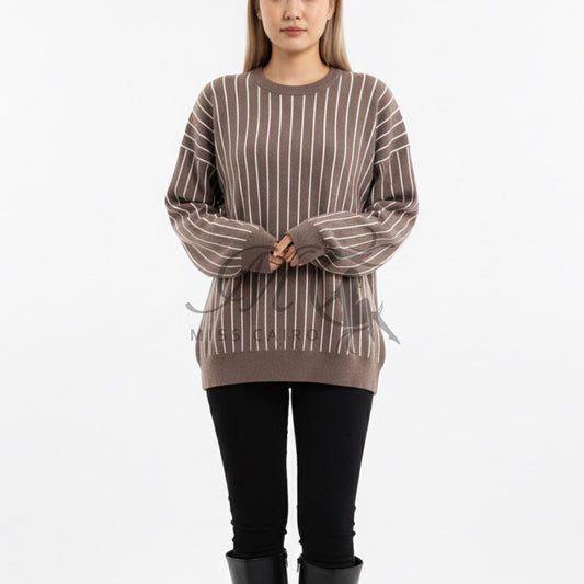 Striped sweater blouze.