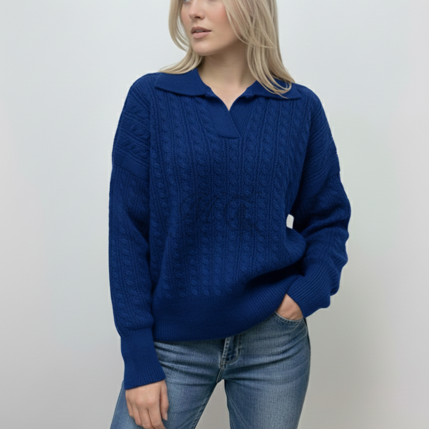 Sweater blouse - soft wool.