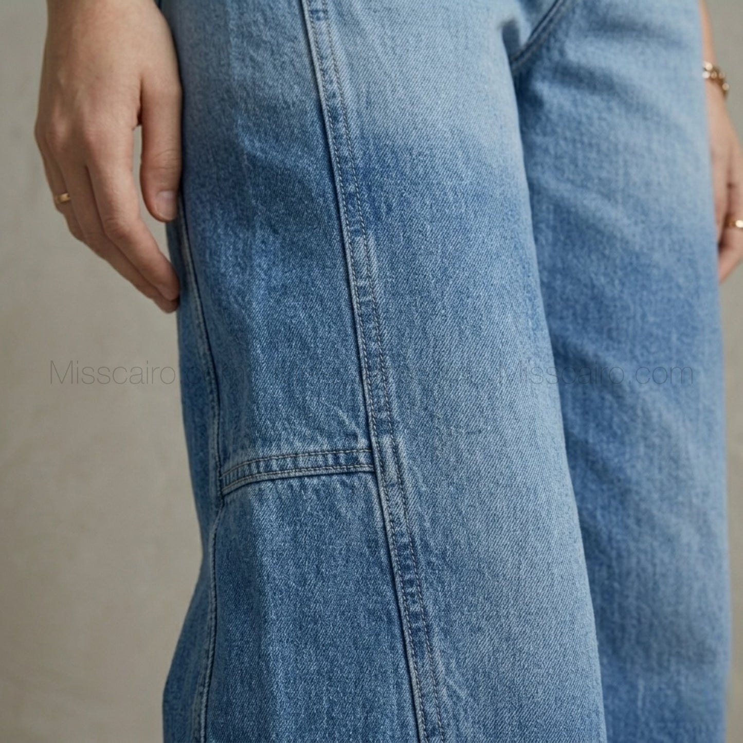 Modern wide-leg jeans